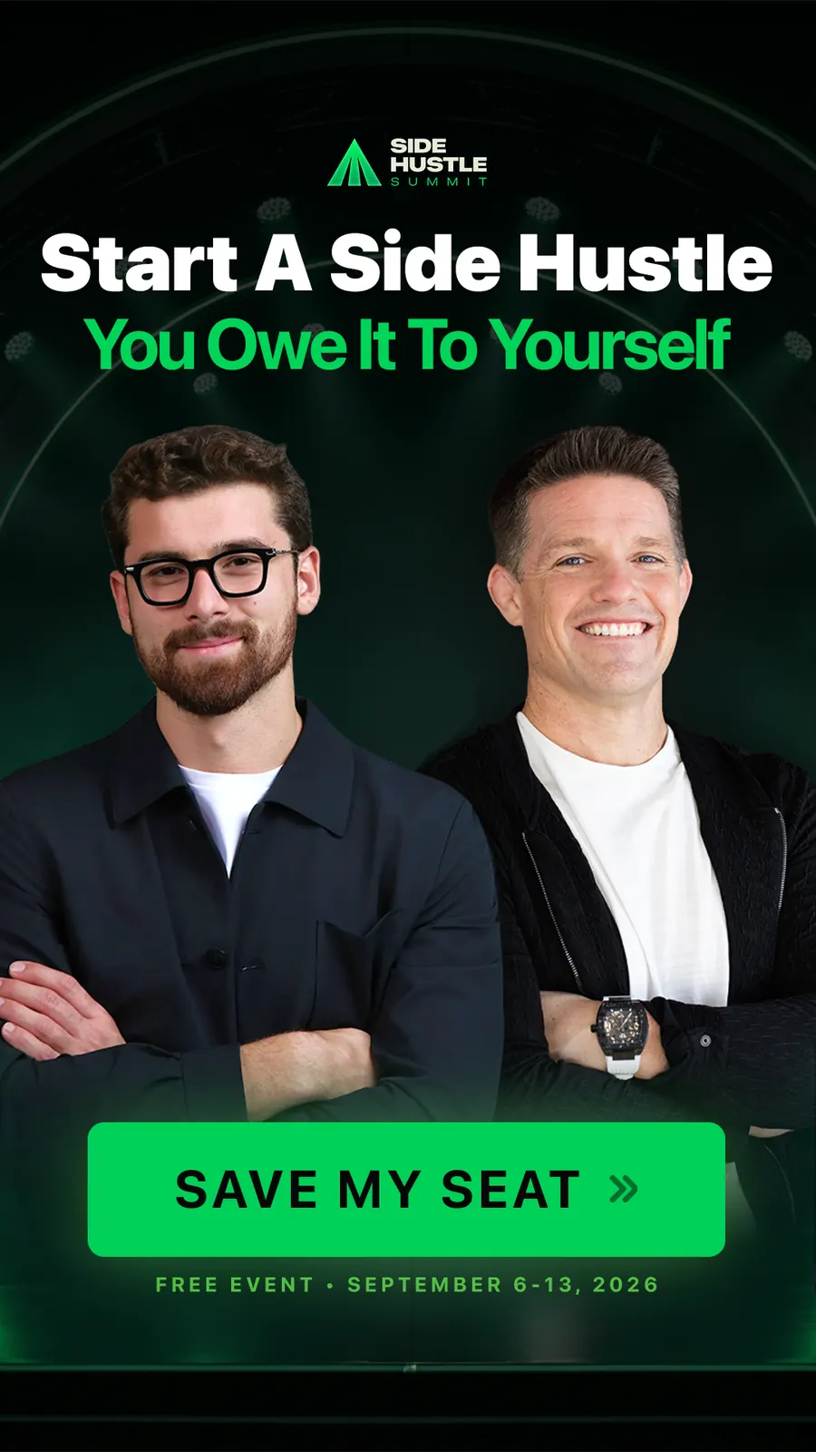 Side Hustle Summit 2026 — Russell Brunson and Iman Gadzhi